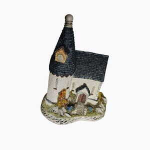 David Winter Cottages THE CHAPEL, 1984 Clock Tower Church Miniature Village 6"